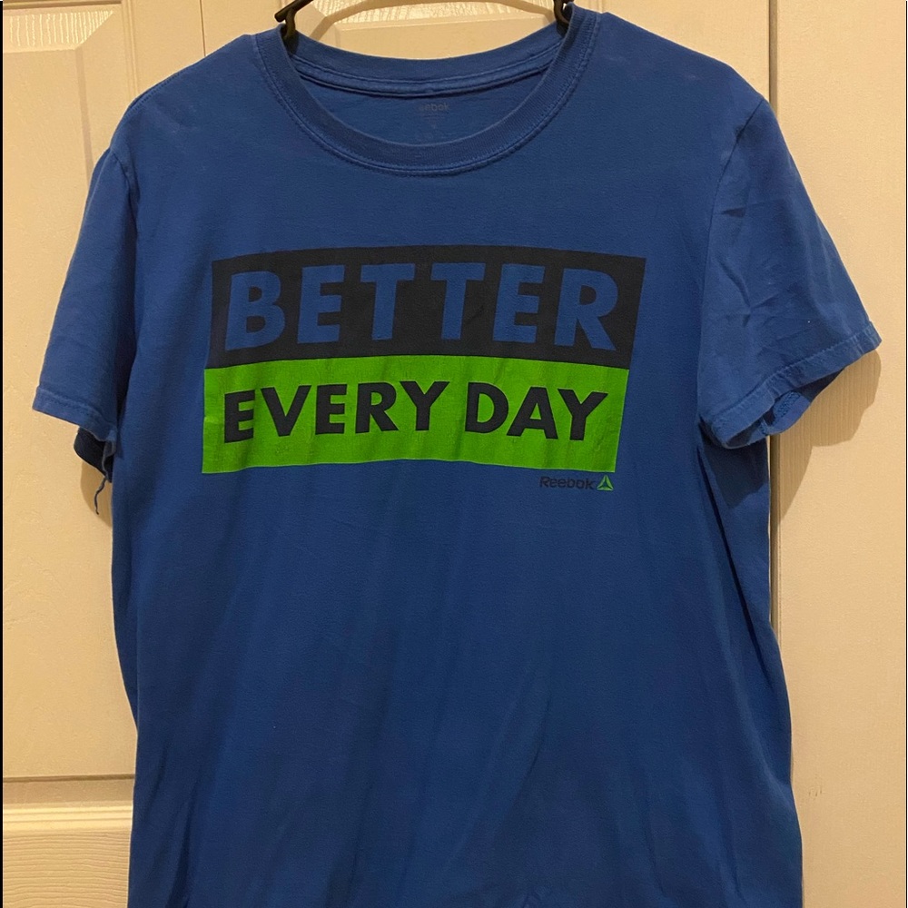 Reebok blue shirt